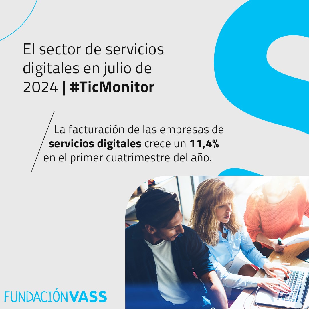 TIC Monitor: La facturación de servicios digitales crece un 11,4%